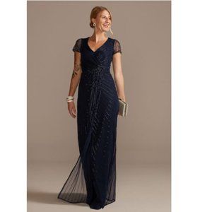 Beaded David's Bridal Formal Dress